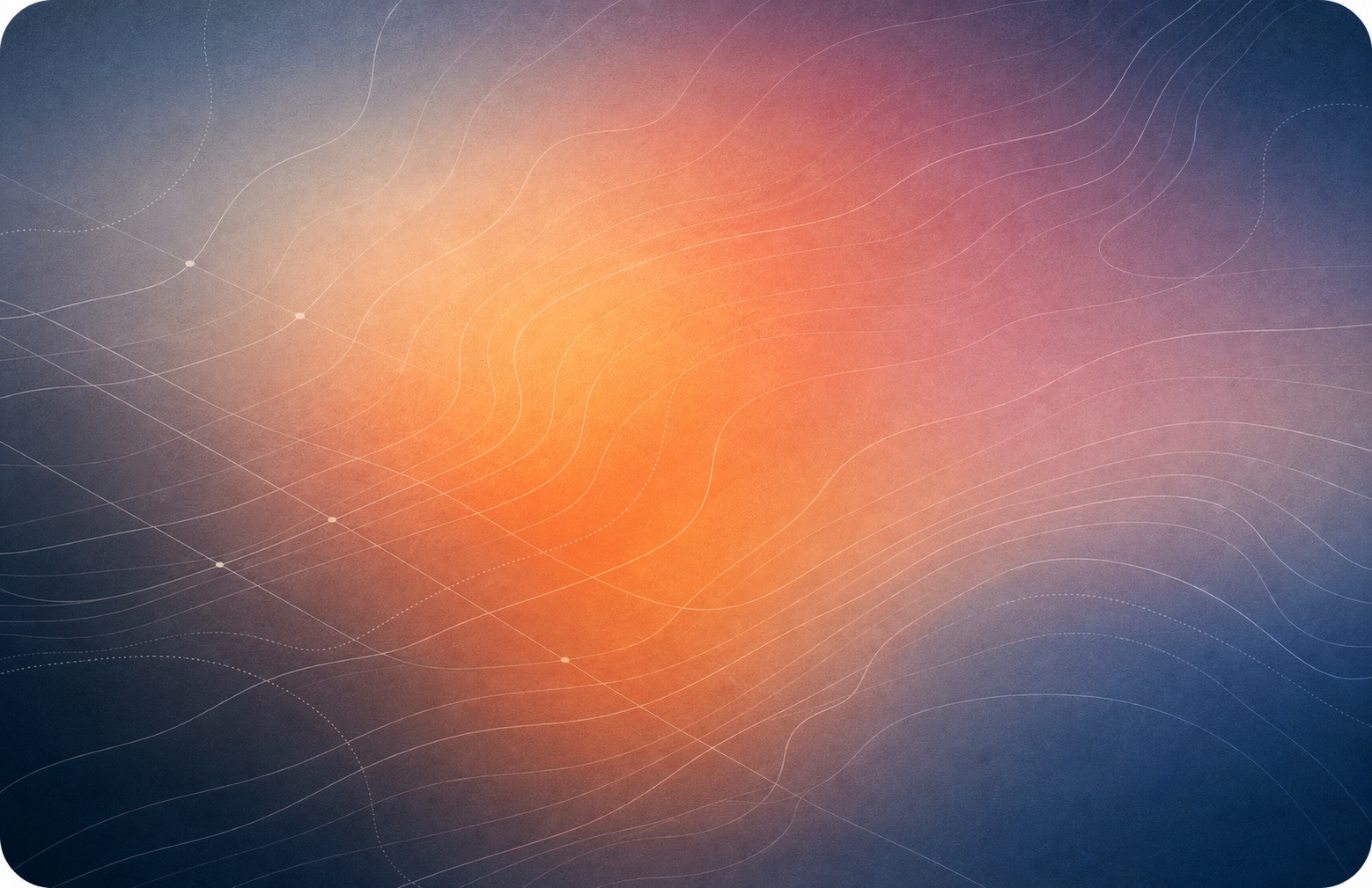 Abstract editorial gradient artwork representing connected travel infrastructure flows